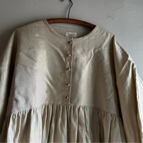 Circa 26 by Skippy Cotton oversized 100% linen tunic - Picture 2 of 9